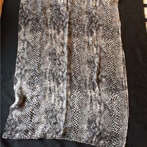 Snake print scarf